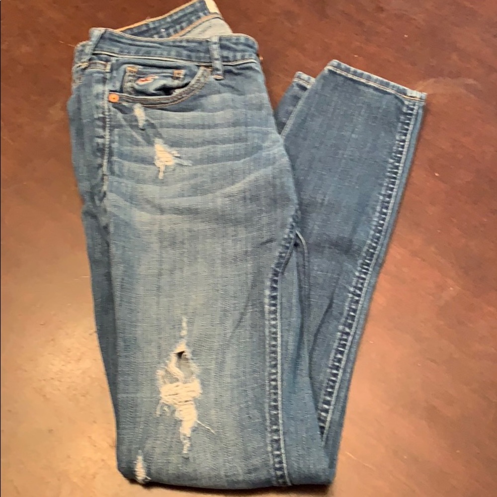 Hollister destroyed denim jeans